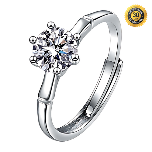 Bamboo Simple Moissanite Ring 1.0ct