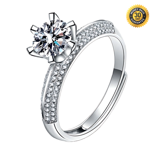 Crown Marriage Moissanite Rings