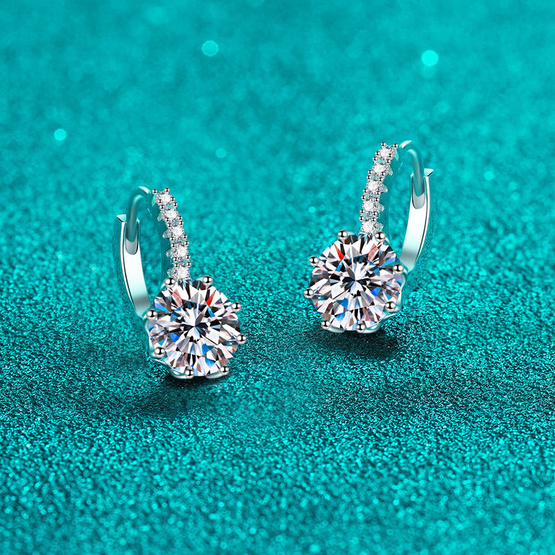 Delicate Small Moissanite Earrings
