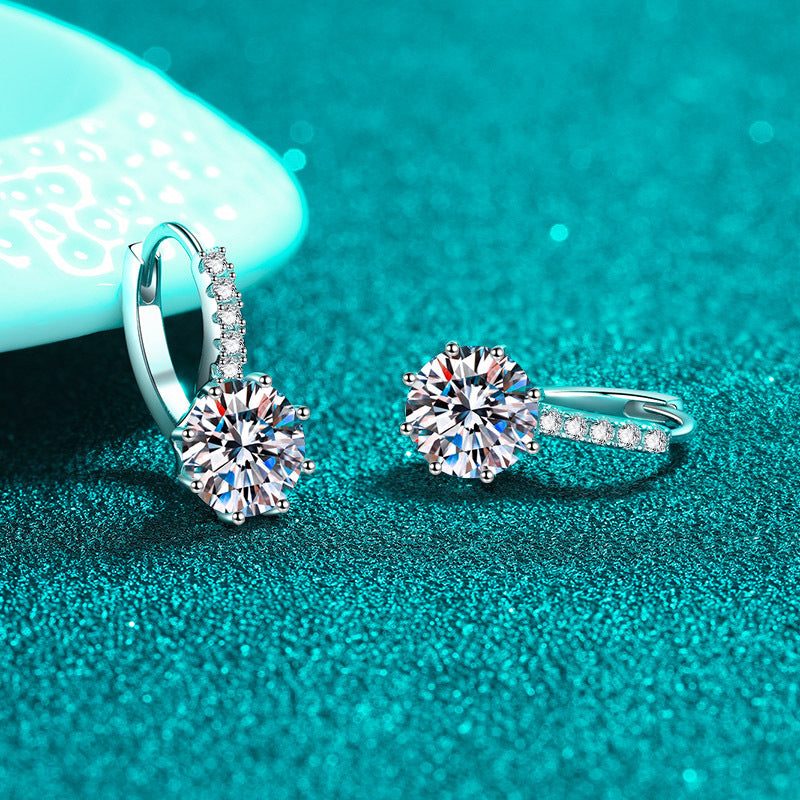 Delicate Small Moissanite Earrings