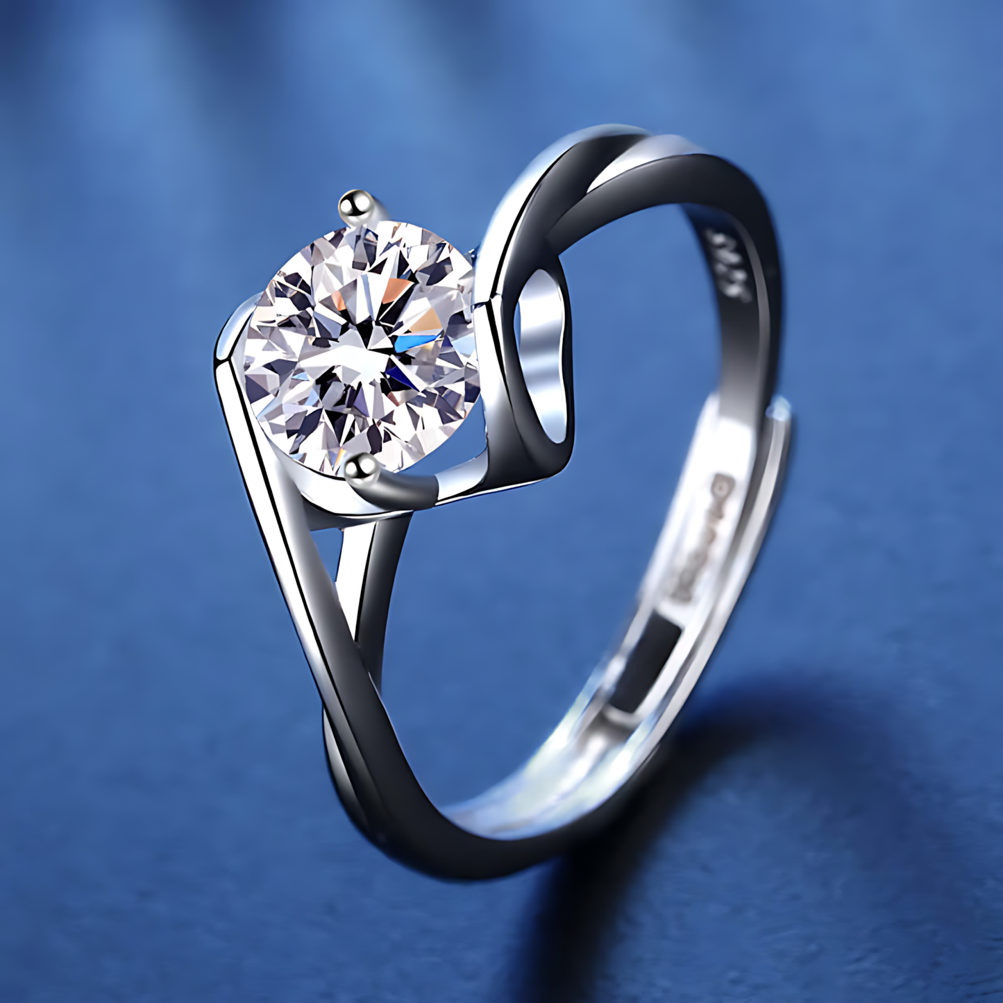 Angel Kiss 1.0ct Moissanite Ring