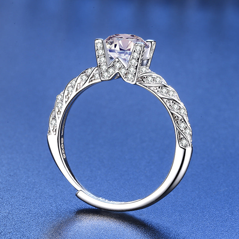 1.0ct Moissanite Luxury Ring