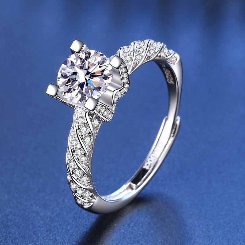 1.0ct Moissanite Luxury Ring