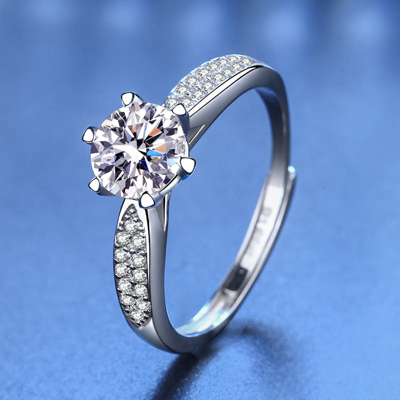 1.0ct Moissan Diamond Ring