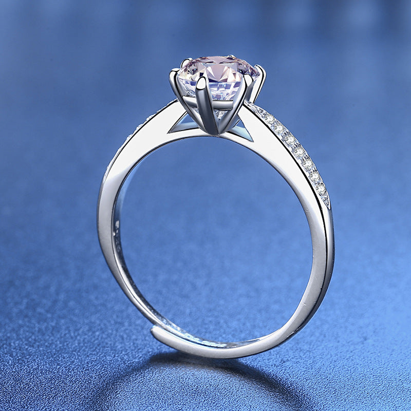 1.0ct Moissan Diamond Ring