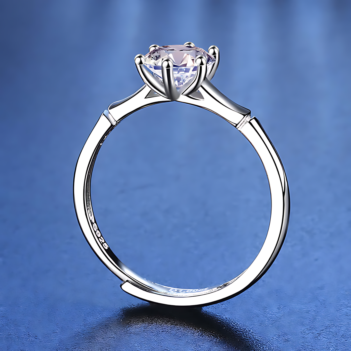 Bamboo Simple Moissanite Ring 1.0ct