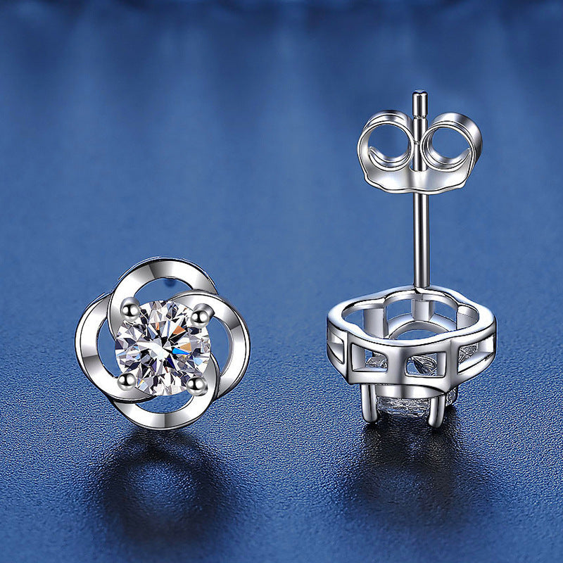 Delicate Clover Moissanite Earrings 3.0ct