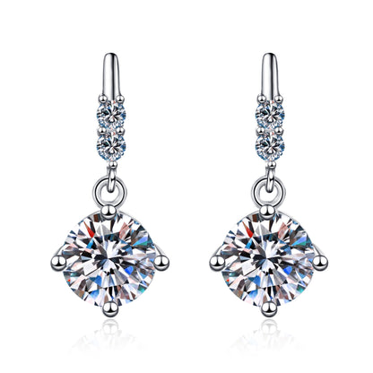 Drop Moissanite Earrings 1.0ct
