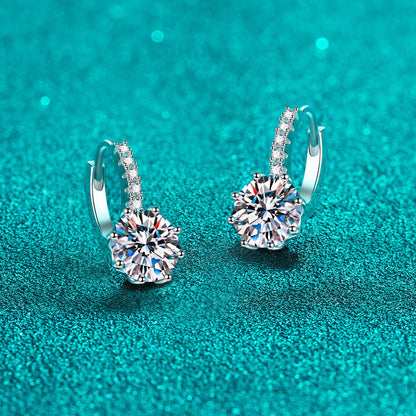 Delicate Small Moissanite Earrings