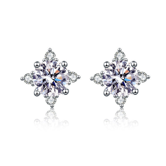 Diamond Moissanite Stud Earrings 0.5ct