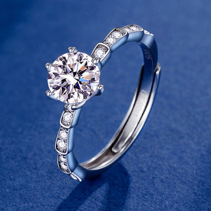 Step Up Proposal Moissanite Ring 1.0ct