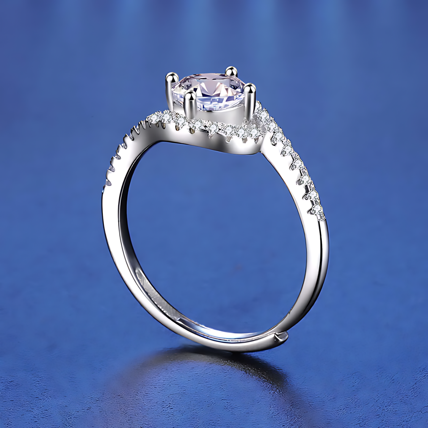 Angel Eyes Moissanite Ring 1.0ct