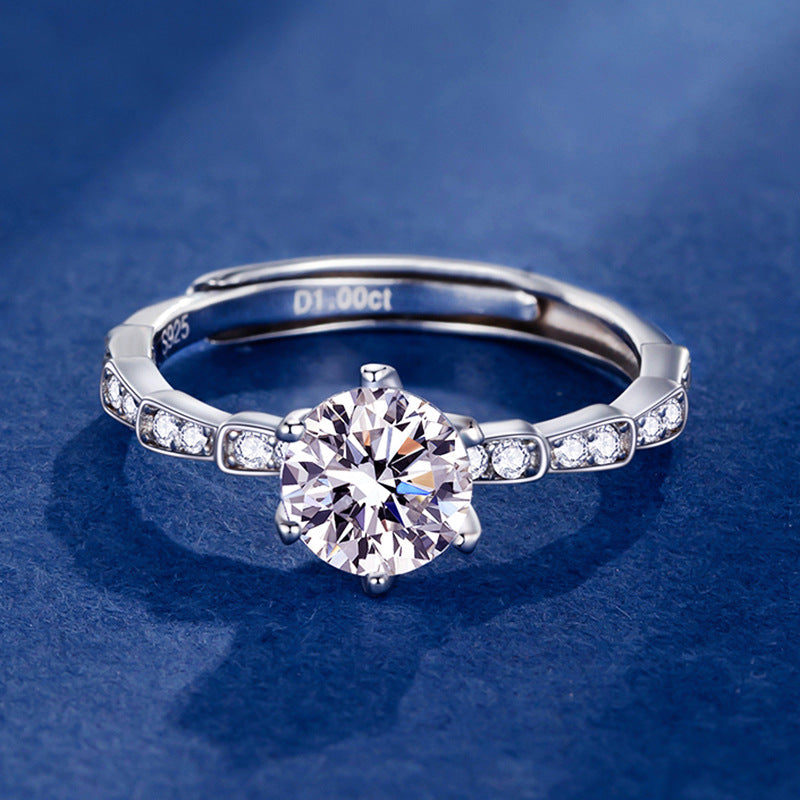 Step Up Proposal Moissanite Ring 1.0ct