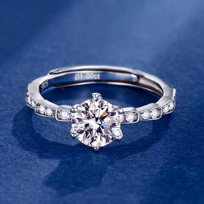 Step Up Proposal Moissanite Ring 1.0ct