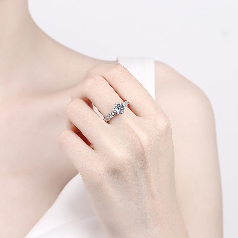 1.0ct Moissan Diamond Ring