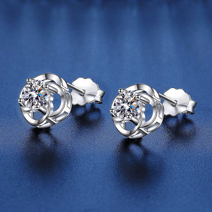 Delicate Clover Moissanite Earrings 3.0ct