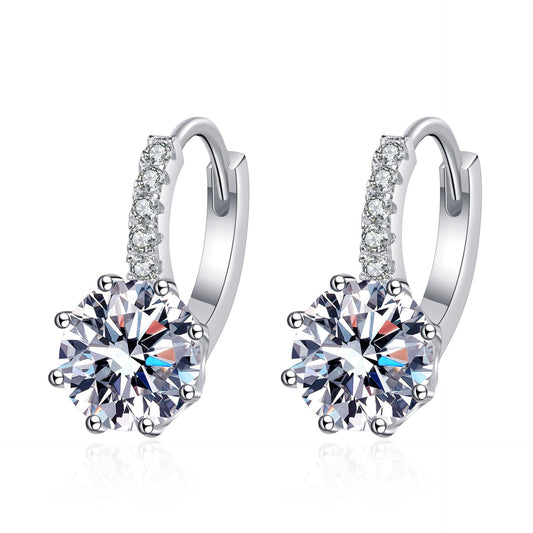 Delicate Small Moissanite Earrings